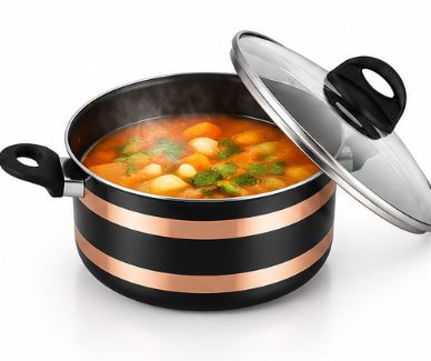 BLACK & GOLDEN COOKWARE SET